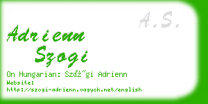 adrienn szogi business card